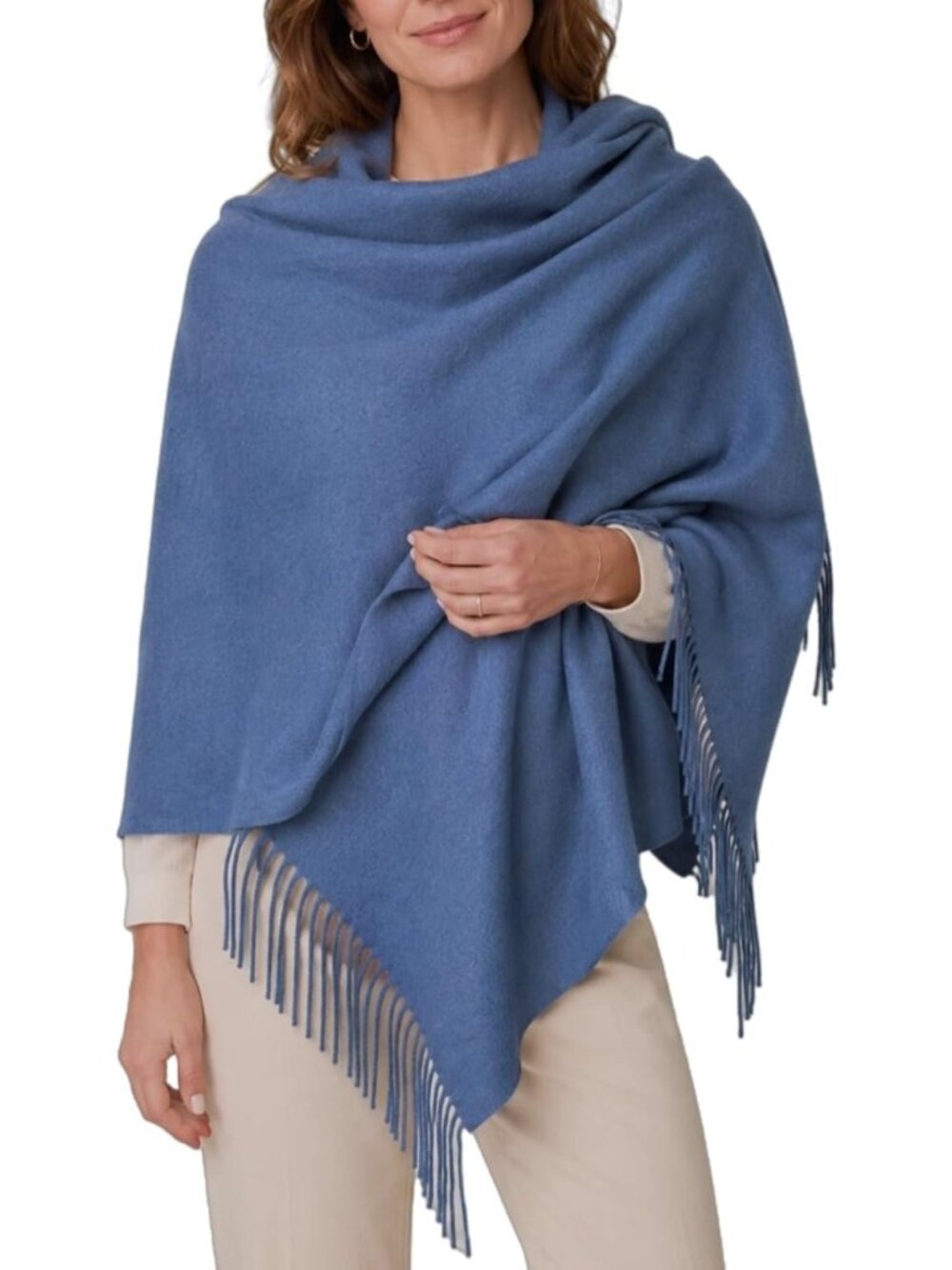 Cozy Thick Oversized Pashmina Shawl Wrap for Winter Evening Dresses & Events